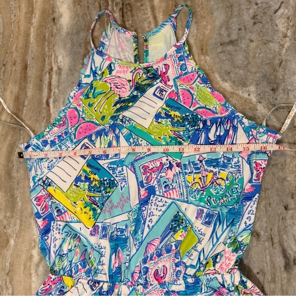 Women’s LILLY PULITZER Dayley Romper Pop Up Wish You Were Here- Size XS - Picture 6 of 9